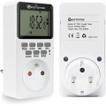 Miniatyrbilde 1 av 5: Plug-in digital timeruttak 16A 3600W LCD-skjerm 20 grupper på/av Sannsynlig timer 24 timer 7 dager AC220V Energi S