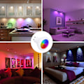 Pikkukuva 4 / 5: Ledgu10 Rgb-pistelamppujen väriä vaihtavat led-polttimot Rgbw himmennettävät lämpimän valkoiset (2700k-6500k) led-kohdevalot - Infrapunakaukosäädin mukana (pakkaus