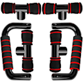 Pikkukuva 2 / 5: Ammattimaiset push-up-kahvat liukumattomilla tankoilla fitness, voimisteluun, voimaharjoitteluun ja voimaharjoitteluun