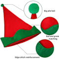Miniatyrbild 2 av 5: Bitar Röd filt tomte hattar jul tomte tomte hatt julfest kostym gynnar presenter tillbehör för tonåringar