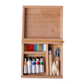 Miniatyrbild 3 av 5: 7x 1/12 Dollhouse Miniatyrer Miniborstar Verktygslåda Paint Set