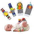 Miniatyrbild 3 av 4: Baby rattle strumpor leksaker 3-6 till 12 månader lär leksaker