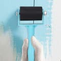 Miniatyrbild 4 av 8: Plasthandtag Printmaking Brayer Roller (blå, 3,5 cm)