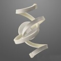 Miniatyrbillede 2 af 5: Moderne Akryl Væglampe LED Lys Spiral Væglampe Enkel Aluminium Stue Sengeside Soveværelse A