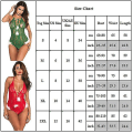 Miniatyrbillede 3 af 3: Jul Sexet Blonde Bodysuit Dame Babydoll Lingeri Green XL