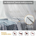 Pikkukuva 3 / 5: Hyttysverkko päiväpeite, hyttysverkko sisätiloissa olevaan king-size-vuoteeseen, ulkomatkaverkko, minimireikä: 300 mesh, nopea ja helppo