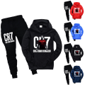 Miniatyrbilde 2 av 3: CR7Ronaldo hettegenser for barn + bukse sportsdress Red 160cm