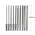 Pikkukuva 2 / 5: 10 kpl kromivanadiumiseoksesta terästä pitkä Torx-terä 75mm pitkä ruosteenkestävä ruuvitaltan set ruuvitaltan sähköporaan