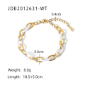 Miniatyrbild 1 av 5: Armband Sample Style Daily Outfit Metallic Element B1403 JDB2012631-WT