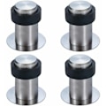Miniatyrbilde 1 av 4: 6 cm gulvlim i rustfritt stål dørstopper dørstopper dørstopper (pakke med 4)-6 cm