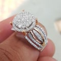 Miniatyrbilde 2 av 5: Damering Rhinestone Innlagt Ikke-fading Lett Multi Layers Bryllupssirkel til bursdag US 8