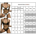 Pikkukuva 4 / 4: Naisten push-up-rintaliivit + lyhyt bikinisetti , uimapuku, uimapuku Yellow M