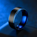 Miniatyrbillede 4 af 4: Mode Mænd Dual Color Rustfrit Stål Band Ring Finger Smykker Fødselsdagsgave US 7