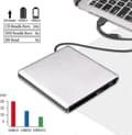 Miniatyrbilde 4 av 5: Ekstern DVD-stasjon 3D, USB 3.0 og Type-C CD DVD-leser