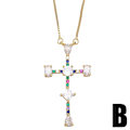 Miniatyrbilde 3 av 5: Halskjede Vintage Zircon Cross motesmykker Ac8877 A