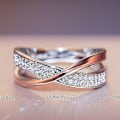 Miniatyrbilde 4 av 5: Mote Ny To Tone X Form Cross Ring For Kvinner Bryllup Trendy Smykker Blendende Cz Stone Store Moderne Ringer Anillos Rose Gold