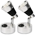 Miniatyrbillede 1 af 5: 12v Led Spot Væglæselys, 2 Stk Auto Led Lys Justerbar Switch Interiør E Van Light Til Rv, , E, Båd, Yacht