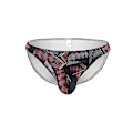 Pikkukuva 1 / 2: Miesten printed pullistuva pussihousut Mukavat matalat alusvaatteet Red XL