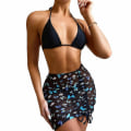 Pikkukuva 1 / 3: Naisten 3kpl set Push Up Halter uimapuku Black L