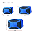 Miniatyrbild 2 av 5: Compression Packing Cubes Bag för resor Expanderbar packbox blue