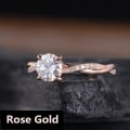 Miniatyrbilde 2 av 4: Elegant kvinner Full Rhinestone innlagt Cubic Zirconia Finger Ring Bryllupssmykker Golden US 8