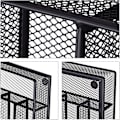 Pikkukuva 5 / 5: Ruokailuvälinetarjotin Mesh Teräs Metalliruokailuvälinelaatikko Ruokailuvälinetarjotin Kxlxd: 5 x 23,5 x 31,7 cm, musta