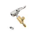 Miniatyrbillede 4 af 5: 4 dækventil 6,5 mm luftpatron inflatorpumpestikadapter Messingclips på bil