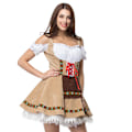 Miniatyrbild 1 av 2: Ny Oktoberfest-klänning för Halloween Maid plus size Oktoberfest-klänning 4XL