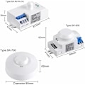 Miniatyrbillede 4 af 4: 220V mikrobølge radar sensor switch lyskontrol, velegnet til husholdningsapparater