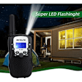 Miniatyrbild 5 av 5: Retevis RT388 Walkie Talkie för barn, uppladdningsbar långdistansleksakspresent för 3-12 år gamla pojkar, VOX ficklampa, för camping,