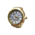 Miniatyrbillede 1 af 4: Ur Ring Dekorativ Clear Dial Smykker Ur Kvarts Analog Finger Ring Watch Til Voksen Golden 1