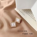 Miniatyrbillede 1 af 5: Ørering Pearl Geometry Stud piger&#39; Modesmykker Ac3576 A65
