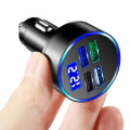 Miniatyrbillede 3 af 5: Bil Usb Oplader 4 Port Universal Usb Hurtig opladning til mobiltelefonnavigation 4USB