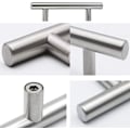 Miniatyrbilde 3 av 5: 2 stk skaphåndtak, skuffehåndtak, aluminiumslegering (sølv, hullavstand: 192mm)
