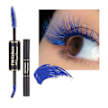 Miniatyrbillede 1 af 5: Double-ended Colour Mascara - Vandtæt tyk curling BLUE