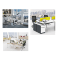 Miniatyrbillede 4 af 5: X-type computerhovedramme justerbar bredde off-white