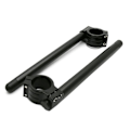 Miniatyrbillede 3 af 4: Tilbehør til modifikation af motorcykel, CNC-delt styr, universalstyr i aluminiumslegering (sort)，