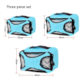 Miniatyrbild 2 av 5: Compression Packing Cubes Bag för resor Expanderbar packbox sky blue