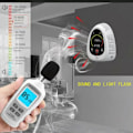 Miniatyrbillede 5 af 5: Kuldioxiddetektor, husholdningstermometer og hygrometer, C02-detektor, to i én, (CO2-detektion + temperatur og