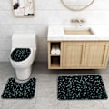 Miniatyrbilde 4 av 5: 4pac Print polyester dusjforheng med krok