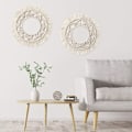 Miniatyrbillede 3 af 4: Mirrorless Nordic Bohemian Woven Tapestry Bohemian Style Vægophæng Kreativt dekorativt spejl
