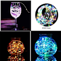 Miniatyrbillede 5 af 5: 12 Stk Led String Lights Hængende Have Festivals Dekoration Yellow 1m