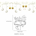 Miniatyrbillede 2 af 5: Sæt med 12 juleservietringe, skinnende elg servietholder, smart rensdyrservietring til jul, bryllupsindretning,