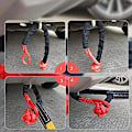 Miniatyrbillede 5 af 5: Winch Snatch Recovery Ring til Soft Shackle ATV Rcovery 41000 Lbs Blue ring red rope