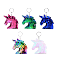 Miniatyrbillede 3 af 3: 8 stk Glitter Pailletter Enhjørning Nøglering Nøglering Farverig Nøglering Charm Nøgleholder