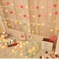 Miniatyrbillede 4 af 4: LED bomuldskuglelys String Ball Light Room dekorativt lys