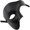 Pikkukuva 4 / 5: Miesten naamio Halloween Phantom of the Opera Naamiaisnaamio Black