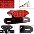 Miniatyrbilde 2 av 5: Motorsykkel LED-baklys, motorsykkelblinklys bakre bremselys Nummerskiltlampe 12v