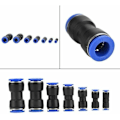 Miniatyrbillede 2 af 5: 35 stk pneumatisk lige forbindelsesrør Hurtigfittings OD 4/6/8/10/12/14/16mm Connect Tube Fitting,