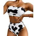 Miniatyrbild 1 av 4: Dam Boho Vadderad Push Up BH Bikini Set Baddräkt M